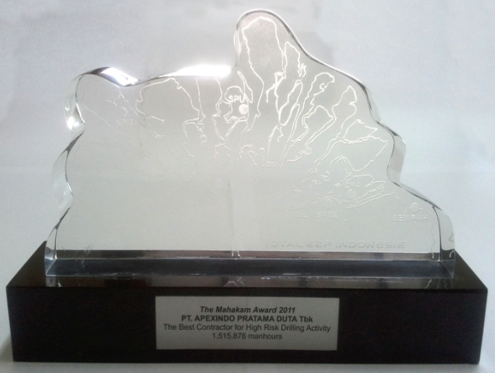 Received Total Mahakam Award 2011 as The Best Contractor for High Risk Drilling Activity from Total E&P Indonesie