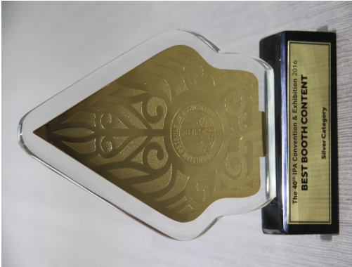 Apexindo received an award in the 40th Indonesian Petroleum Association and Exhibition in Jakarta, as Best Booth Content for Silver Category